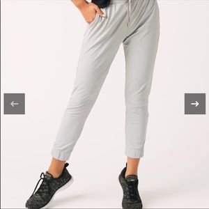Zyia gray zipper everywhere pants